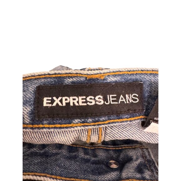Vintage Express Jeans Womens Boot Cut Blue Denim Jeans Size 13/14 S Vintage Styl - Picture 5 of 6